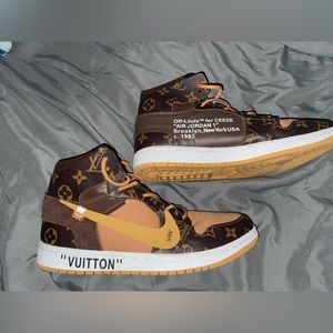 LV x Off white air Jordan 1’s